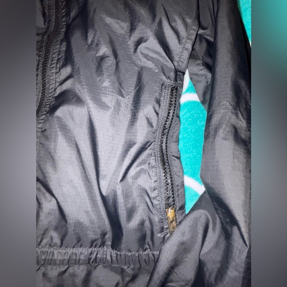 North Face Jacket Womens Medium Black Windwall Full Zip Up Sweater Coat - Picture 7 of 8